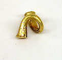 Ear Ornament in Twisted Shape, Gold, Indonesia (Java)