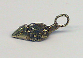 Pair of Small Pendants in Piscine Shape, Gold, Indonesia (Java)