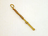 Small Whip for Sculpture of Deity, Gold, Indonesia (Java)