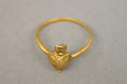 Ring with Bezel Composed of Tortoise Motif, Gold, Indonesia (Java)