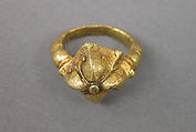 Ring with Domed Bezel of Foliate Shape, Gold, Indonesia (Java)