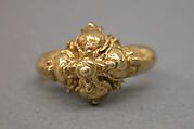 Ring with Raised Quatrefoil Design, Gold, Indonesia (Java)