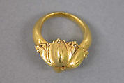 Ring with Lotus Motif, Gold, Indonesia (Java)