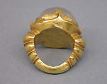 Ring with Circular Clear Stone, Gold with clear stone, Indonesia (Java)