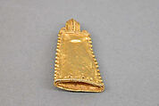 Trapezoidal-Shaped Pendant with Granulate Border, Gold, Indonesia (Java)