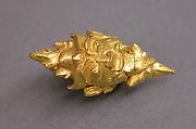 Ear Ornament with Demon's Head Motif, Gold, Indonesia (Java)