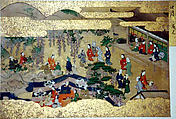 Activities of Twelve Months of the Year (Tsukinami-e), Album of twelve paintings; ink, color, and gold on paper, Japan