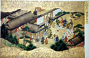 Activities of Twelve Months of the Year (Tsukinami-e), Album of twelve paintings; ink, color, and gold on paper, Japan