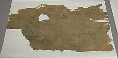 Banquet Scene, Fragment from a wall hanging; ink on silk, China