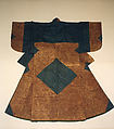 Man's Paper Garment, Paper with silk satin damask patches, Japan