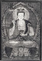 Seated Boddhisattva, Tara, on Lotus Throne, Framed painting; ink and color on paper, China (?)