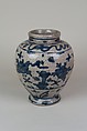 Jar with flowers, Porcelain painted in underglaze cobalt blue (Zhangzhou ware), China