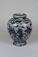 Jar with flowers, Porcelain painted in underglaze cobalt blue (Zhangzhou ware), China