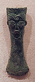 Ax Head with Bearded Face, Bronze, Indonesia