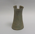 Cuff with Horizontal Grooves, Bronze, Thailand