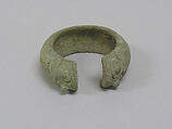 One From a Pair of Bracelets with Wide Open Ends, Bronze, Thailand