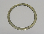 Anklet with Serrated Edge, Bronze, Thailand