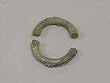 Hollow Bangle in Two Parts with Pellets, Bronze, Thailand