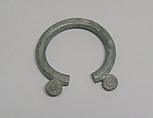 Open Anklet with Terminus Spires, Bronze, Thailand