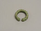Solid Bracelet with Large Braid, Bronze, Thailand