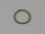 One from a Pair of Solid Undecorated Bangles, Bronze, Thailand
