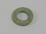 Hollow Bangle with Pellets and Decoration, Bronze, Thailand