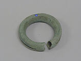 Hollow Bangle with Pellets and Decoration, Bronze, Thailand
