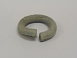 Hollow Bangle with Applied Decoration, Bronze, Thailand