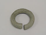 Hollow Bangle with Applied Decoration, Bronze, Thailand