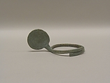 Anklet with Large Spiral Attachment, Bronze, Thailand