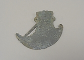 Asymmetric Pediform Hafted Ax with Striated Decoration, Bronze, Vietnam (North)