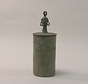 Lid of a Lime Container with Head, Bronze, Indonesia (Java, Lumajang, Pasiran)