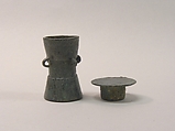 Lime Container in the Form of a "Mloko" Drum, Bronze, Indonesia (Java, Lumajang, Pasiran)