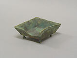 Footed Square Vessel, Bronze, Indonesia (Java)