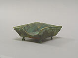 Footed Square Vessel, Bronze, Indonesia (Java)