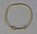 Bracelet, Hammered Wire, Gold, Indonesia (Central Java)