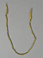 Necklace with Looped, Granulated End, Gold, Indonesia (Central Java)