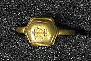 Ring with Rectangular Bezel, Gold, Indonesia (Central Java)