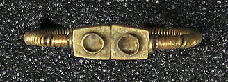 Toe Ring with Two Rectangular Bezels, Gold, Indonesia (East Java)