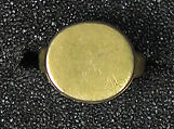 Ring with Oval Bezel, Gold, cast, Indonesia (Central Java)