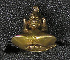 Earring with Small Figure, Gold, Indonesia (Central Java)
