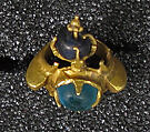 Earring with Green Stones, Gold, Indonesia (Central Java)