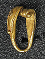 Double Scroll Fertility Earring, Gold, Indonesia (Central Java)