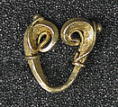 Double Scroll Fertility Earring, Gold, Indonesia (Central Java)