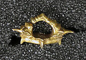 Cast Earring with Granulation, Gold, Indonesia (Central Java)
