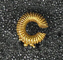 Cast Earring with Granulation, Gold, Indonesia (Central Java)