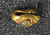 Pair of Earrings with Colored Stones, Gold, Indonesia (Central Java)