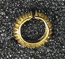One of a Set of Four Earrings, Gold, Indonesia (Central Java)