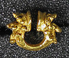 Earrings with Foliate Decoration, Gold, Indonesia (Central Java)