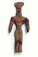 Male figure with Flared Headdress, Terracotta, Baluchistan